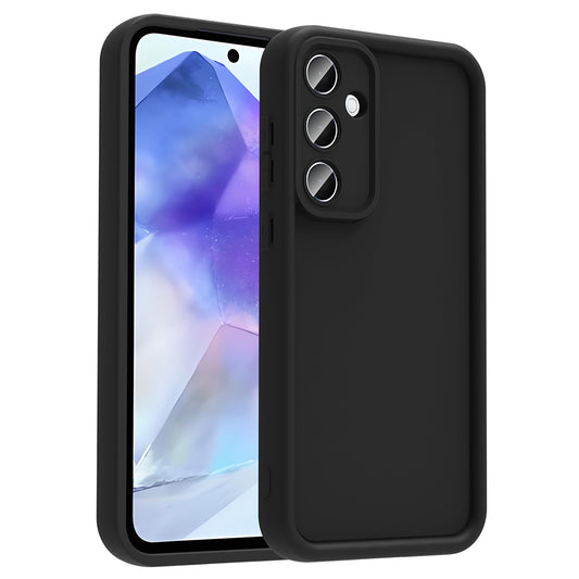 Galaxy A56 Case Camera Protection Zore Pineapple Cover Black