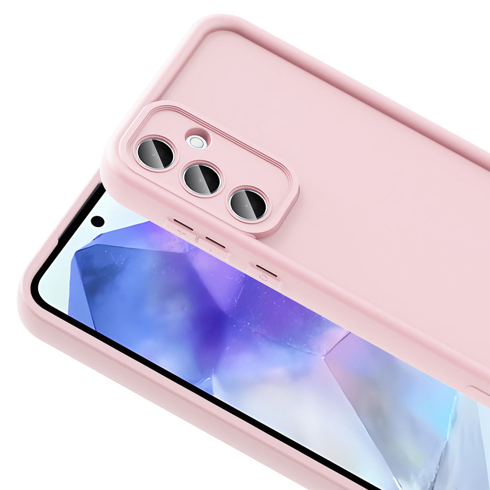 Galaxy A56 Case Camera Protection Zore Pineapple Cover Pink