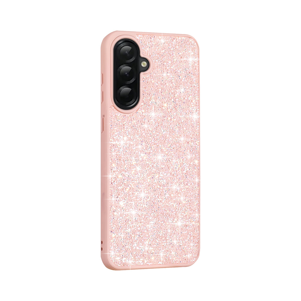 Galaxy A56 Case Shiny Stone Design Zore Diamond Cover White