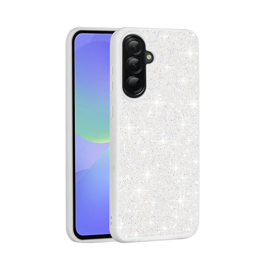 Galaxy A56 Case Shiny Stone Design Zore Diamond Cover White