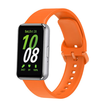 Galaxy Fit 3 Silikon Kordon Zore KRD-110 Strap Kayış Kırmızı