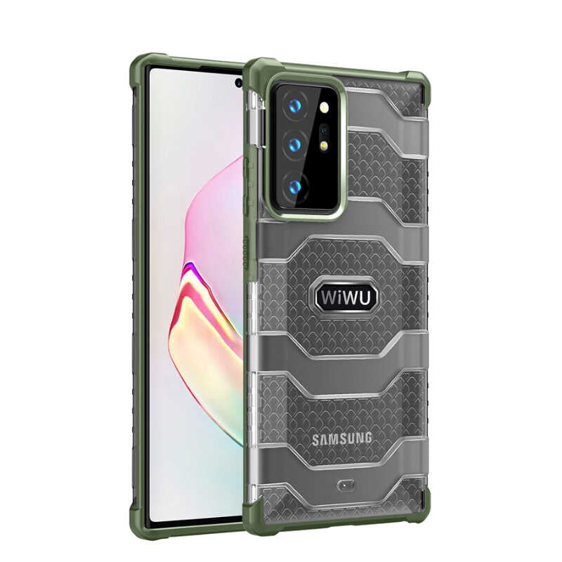 Galaxy Note 20 Ultra Case Wiwu Voyager Cover Dark Green