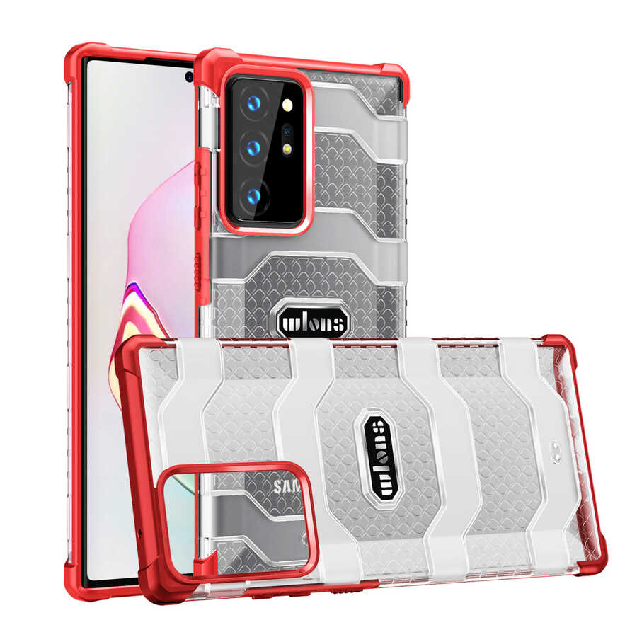 Galaxy Note 20 Ultra Case Wlons Mit Cover Red