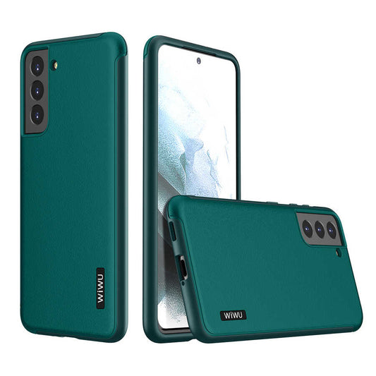 Galaxy S21 Case Wiwu Sand Stone Cover Green