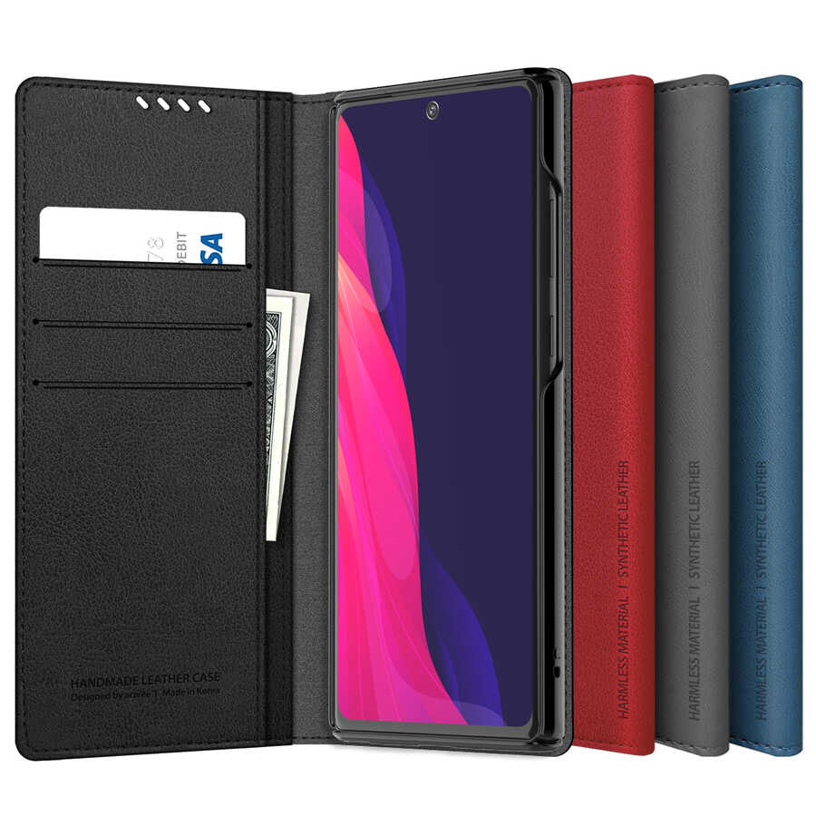 Galaxy S21 Ultra Case Araree Mustang Diary Case Red
