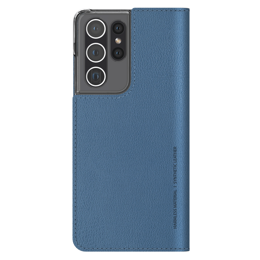 Galaxy S21 Ultra Case Araree Mustang Diary Case Blue