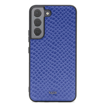 Galaxy S22 Plus Case Kajsa Pearl Pattern Genuine Leather Cover Brown