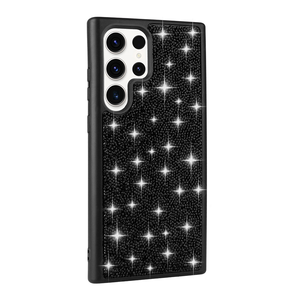 Galaxy S22 Ultra Case Shiny Stone Design Zore Diamond Cover Gold