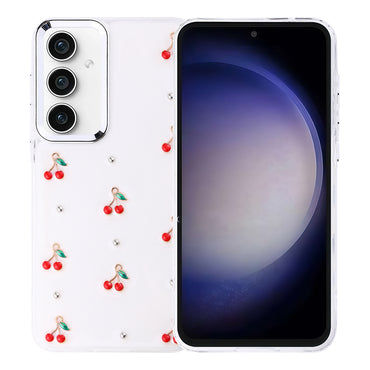 Galaxy S23 FE Case Airbag Design Glitter Transparent Zore Polar Cover Bow