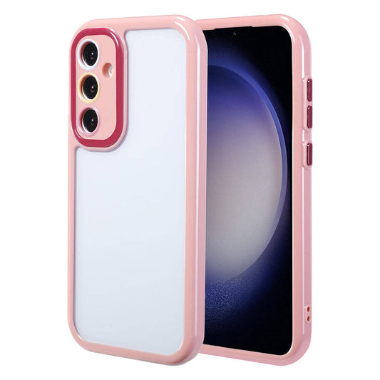 Galaxy S23 Case Camera Protection Colorful Edge and Frame Design Zore Vitamin Cover Plum