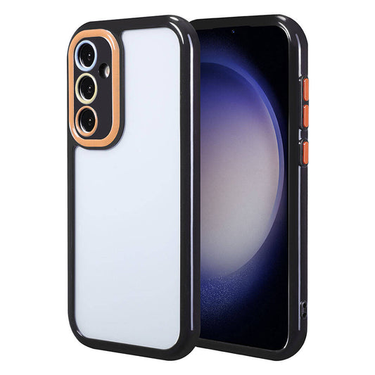 Galaxy S23 Case Camera Protection Colorful Edge and Frame Design Zore Vitamin Cover Black