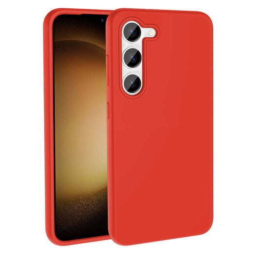 Galaxy S23 Case M-safe Charging Feature Liquid Technology Erasable Hard Zore Kiwi Cover Red