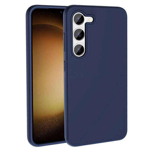 Galaxy S23 Case M-safe Charging Feature Liquid Technology Erasable Hard Zore Kiwi Cover Navy Blue