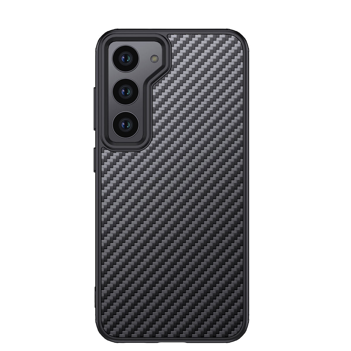 Galaxy S23 Plus Kılıf Aramid Karbon Fiber M-safe Özellikli Wlons Radison Kapak Siyah