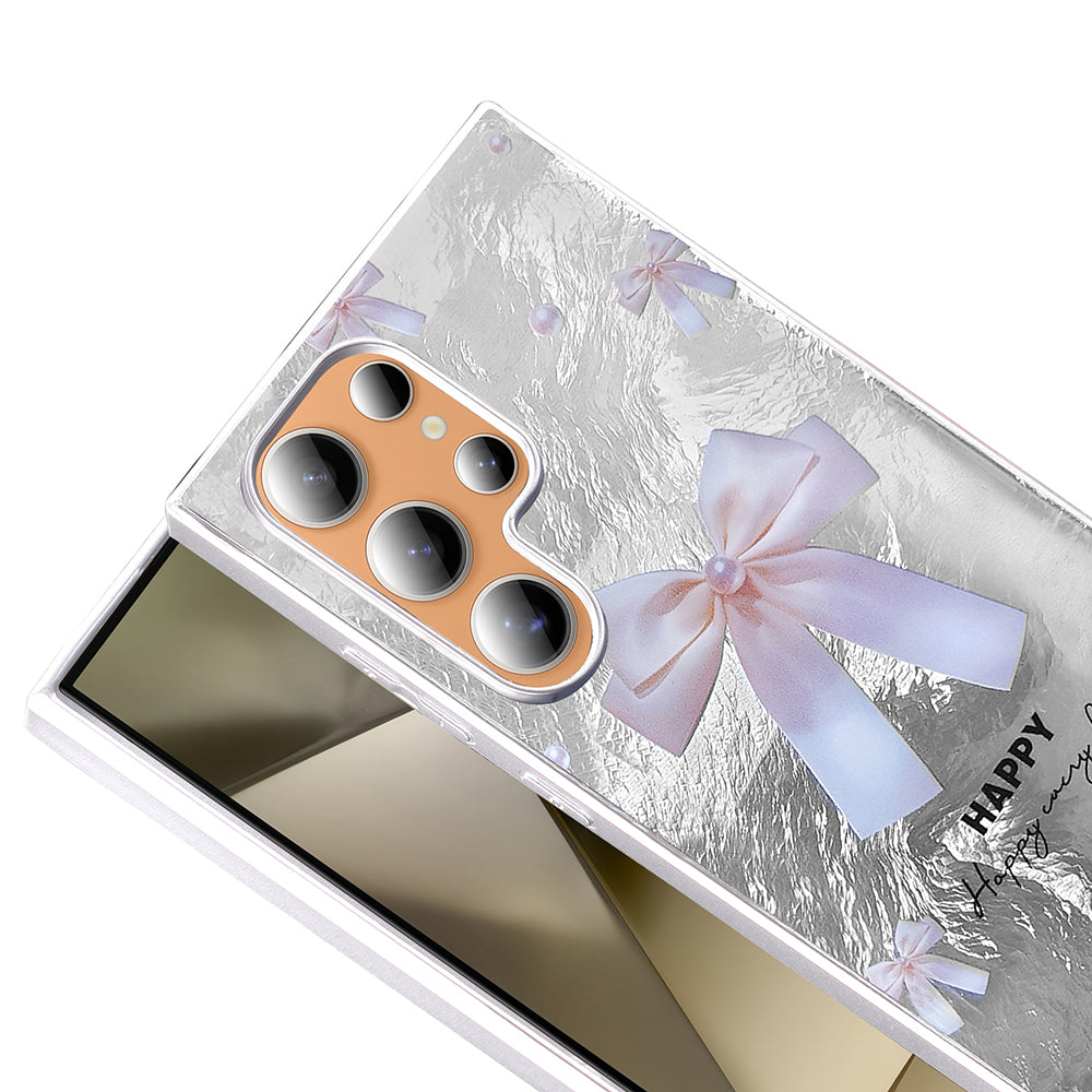 Galaxy S23 Ultra Case Patterned Zore Mep Cover Small Bow