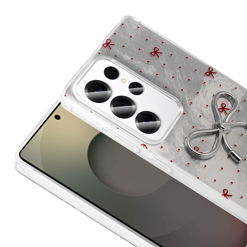Galaxy S23 Ultra Case Camera Protection Figured Zore Ponti Silicone Cover White