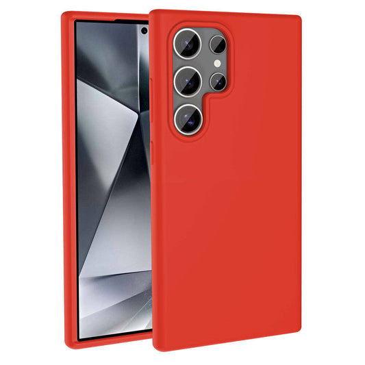 Galaxy S23 Ultra Case M-safe Charging Feature Liquid Technology Erasable Hard Zore Kiwi Cover Red