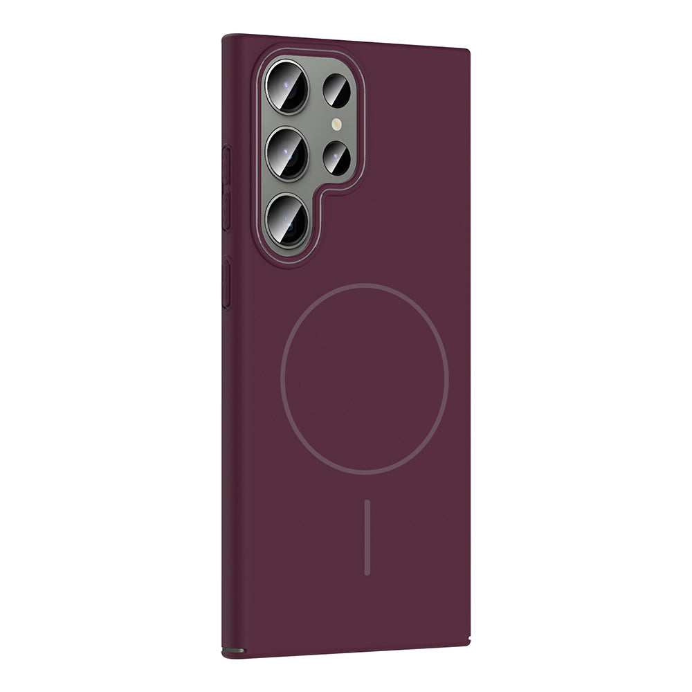 Galaxy S23 Ultra Case Zore Ruby Hard Cover Desert Titanium with M-safe Charging