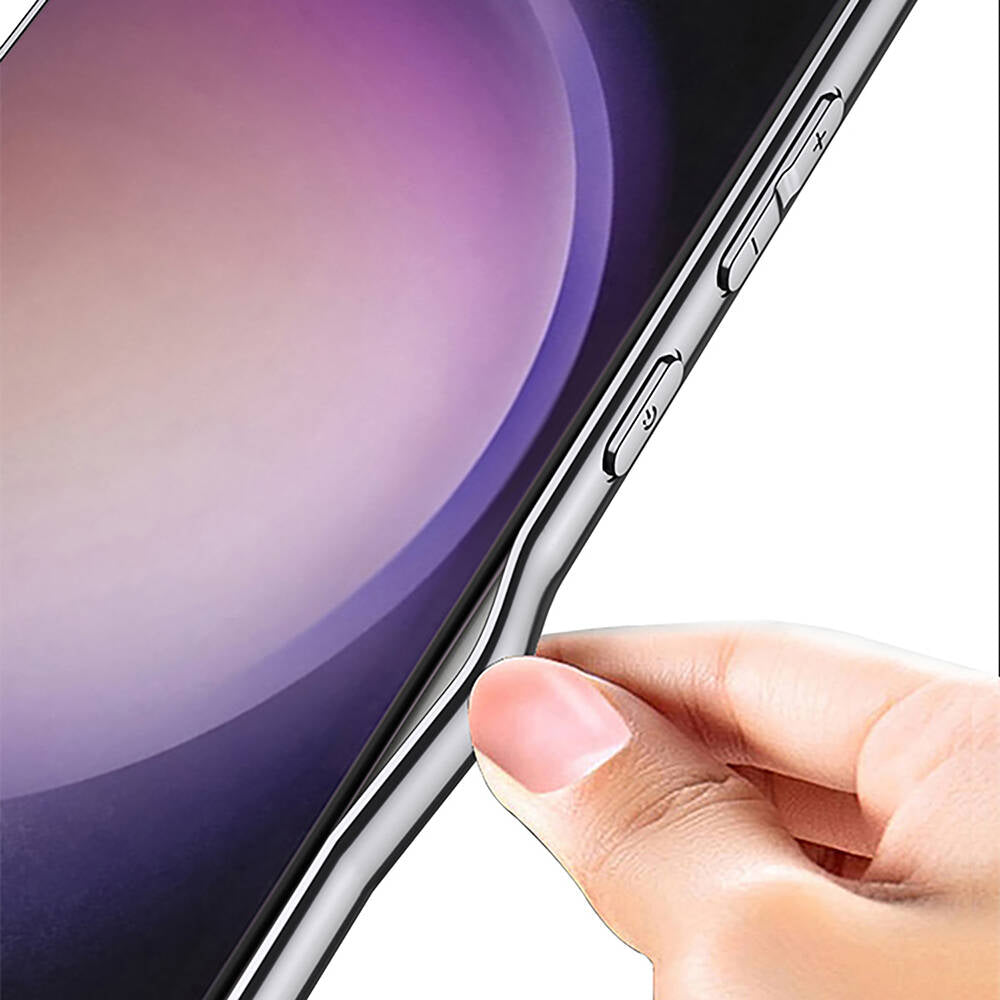 Galaxy S23 Ultra Case Ultra Thin Camera Protection PC + Leather Back Surface Zore X-Pro Cover Black