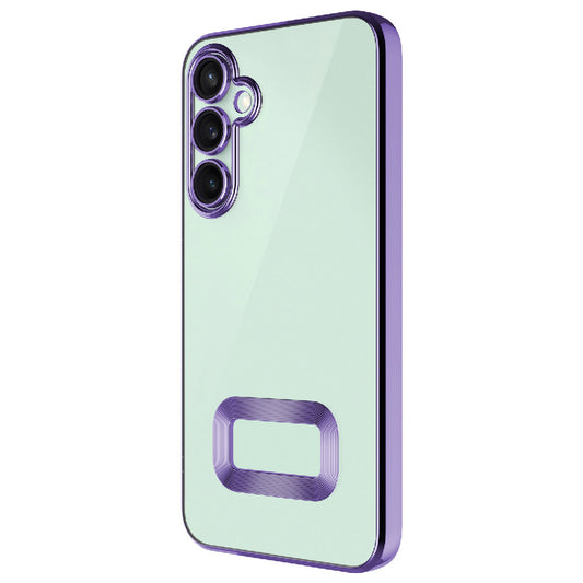 Galaxy S24 FE Case Camera Protection Logo Showing Zore Omega Cover Lilac