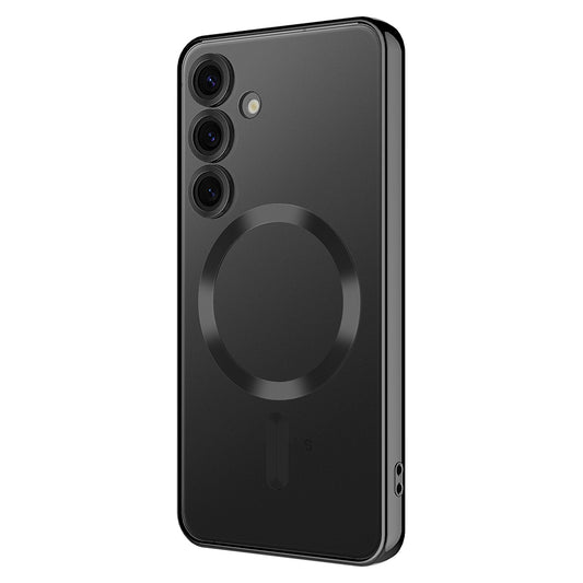 Galaxy S24 FE Case Camera Protection M-safe Wireless Charging Feature Zore Demre Cover Black