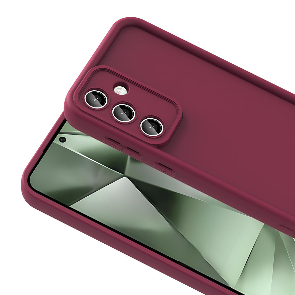 Galaxy S24 FE Case Camera Protection Zore Pineapple Cover Plum
