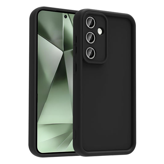 Galaxy S24 FE Case Camera Protection Zore Pineapple Cover Black