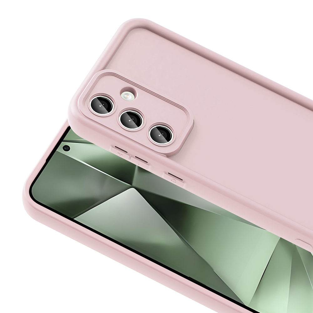 Galaxy S24 FE Case Camera Protection Zore Pineapple Cover Pink