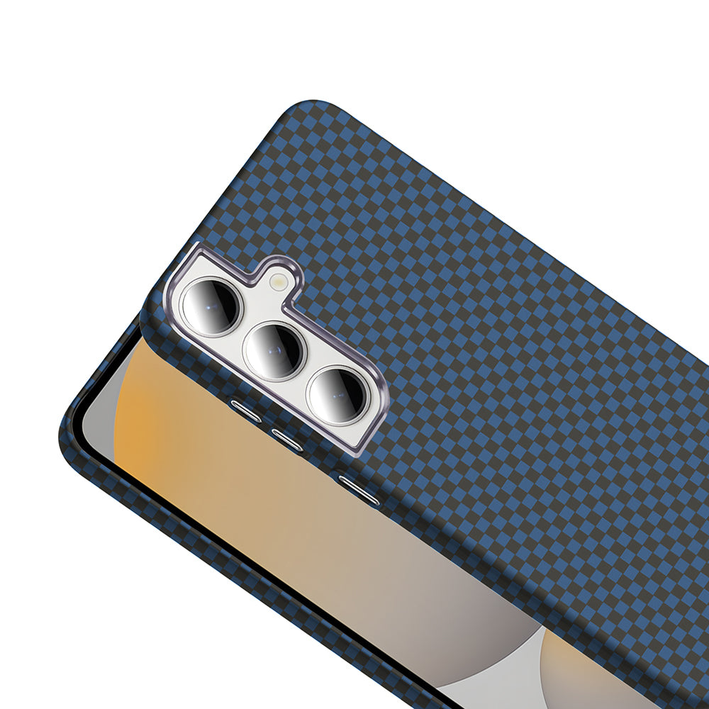 Galaxy S24 FE Case M-safe Charging Function Carbon Fiber Look Zore Gros Cover Desert Titanium