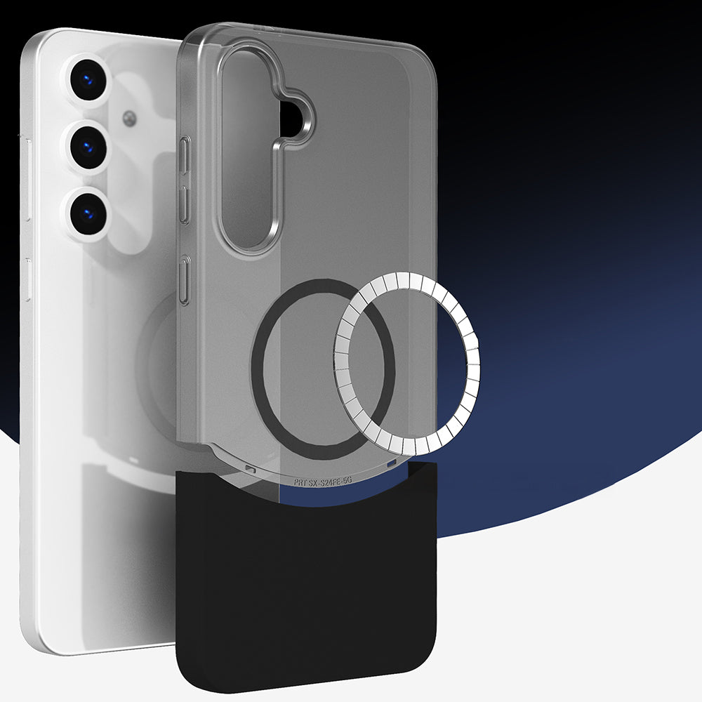 Galaxy S24 FE Case M-Safe Charging Magnetic Zore Double Cover Gray