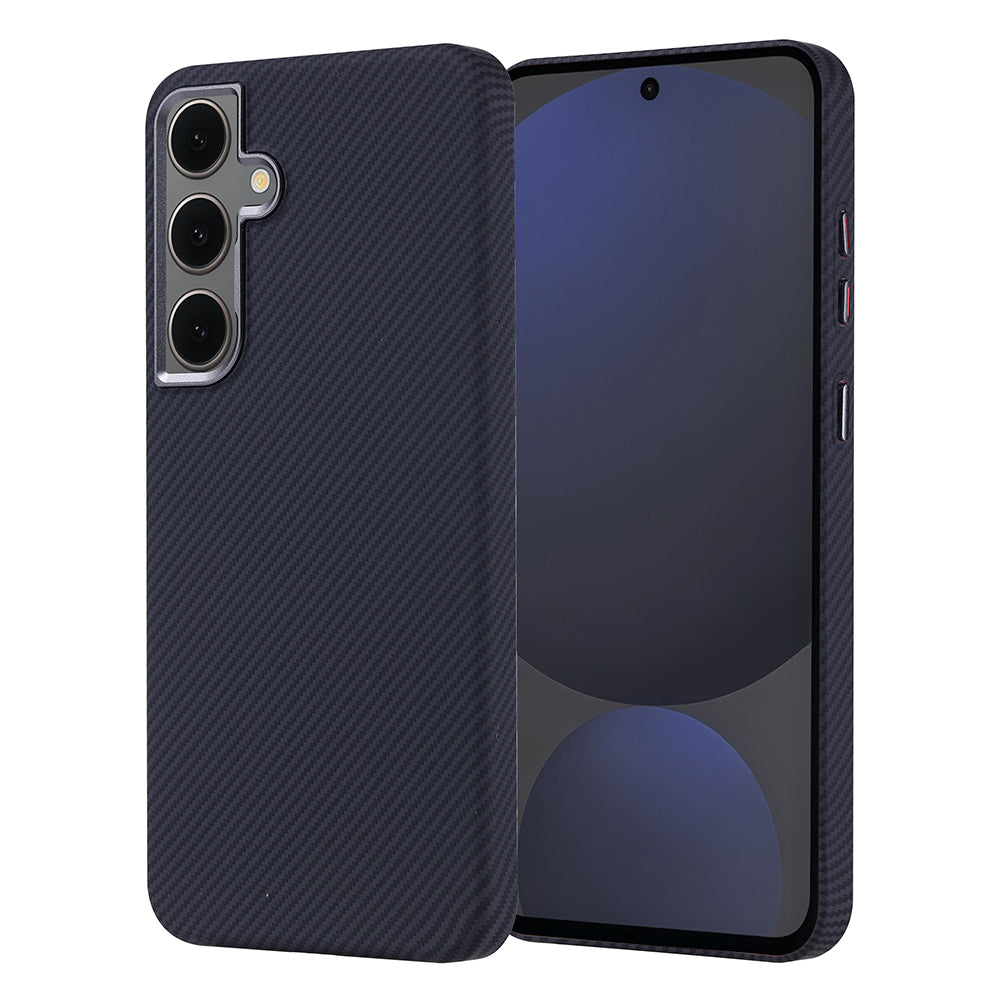 Galaxy S24 FE Case M-safe Charging Feature Carbon Fiber Look Zore Nekst Cover Black