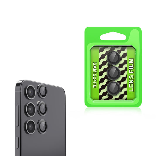 Galaxy S24 FE Zore CL-07 Kamera Lens Koruyucu Siyah