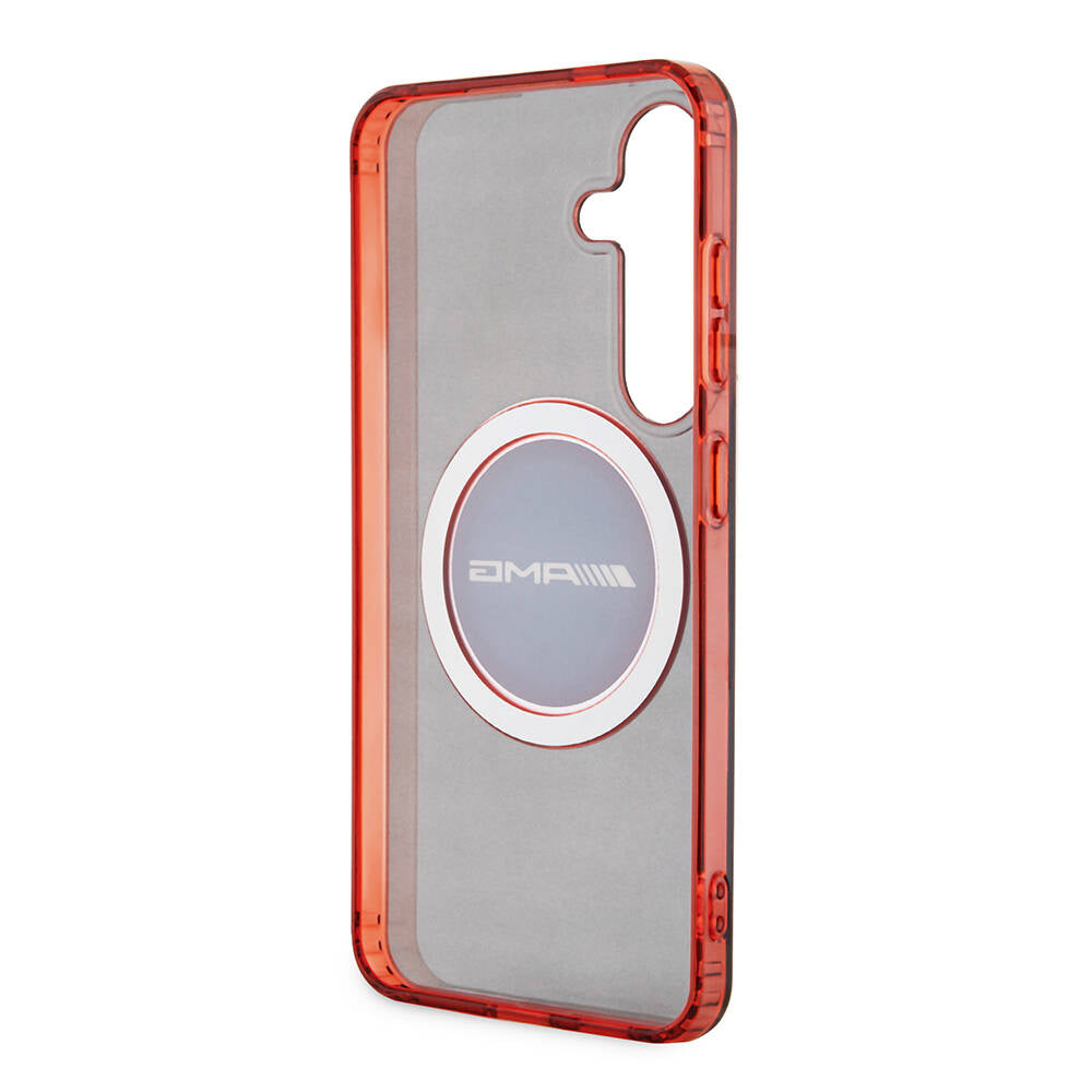 Galaxy S24 Case AMG Original Licensed M-safe Charging Transparent Timeless Cover Black