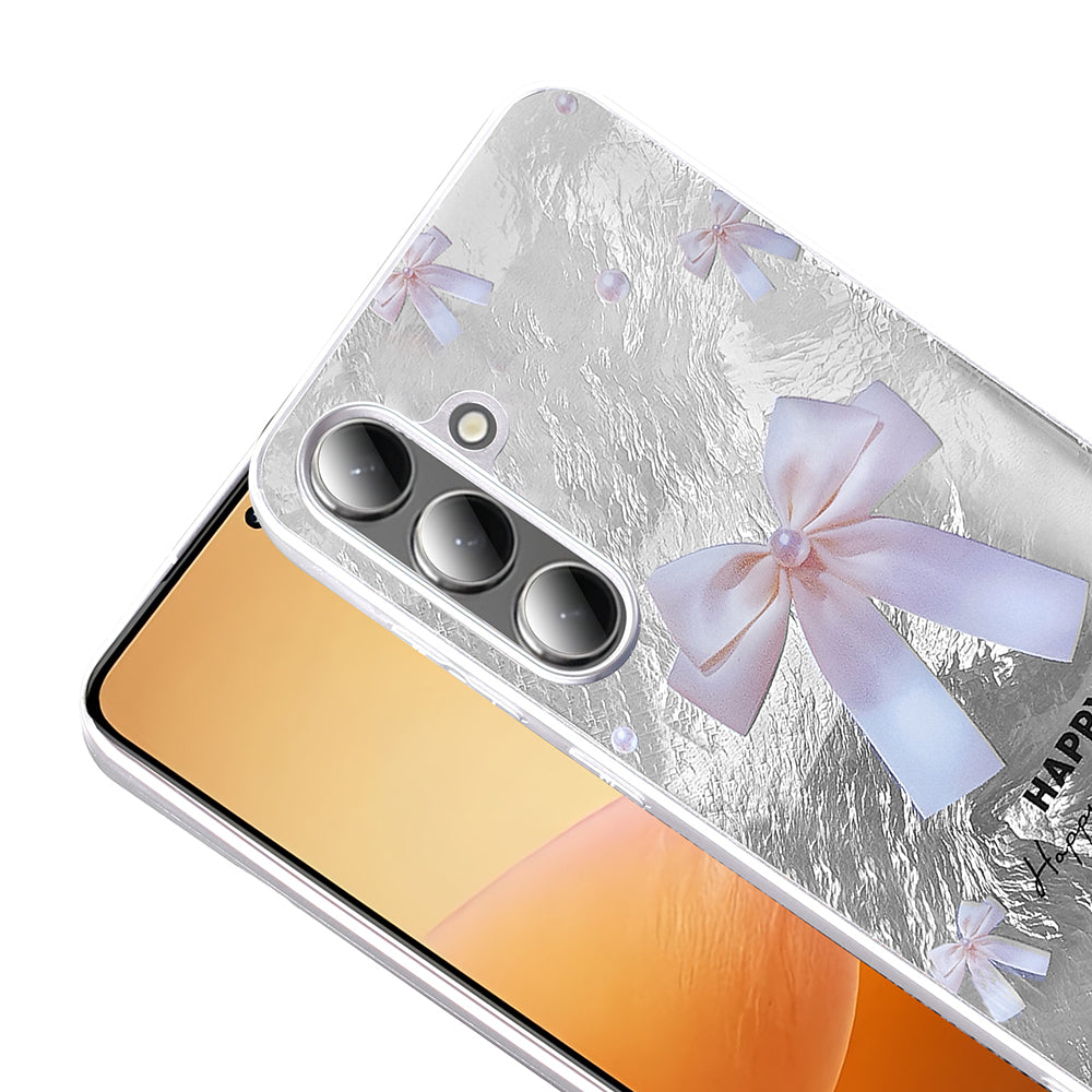 Galaxy S24 Case Patterned Zore Mep Cover Pearl Bow