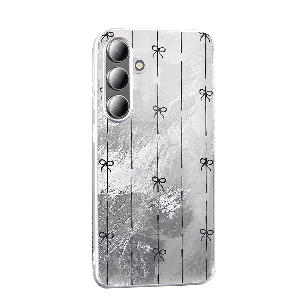 Galaxy S24 Case Patterned Zore Mep Cover Pearl Bow