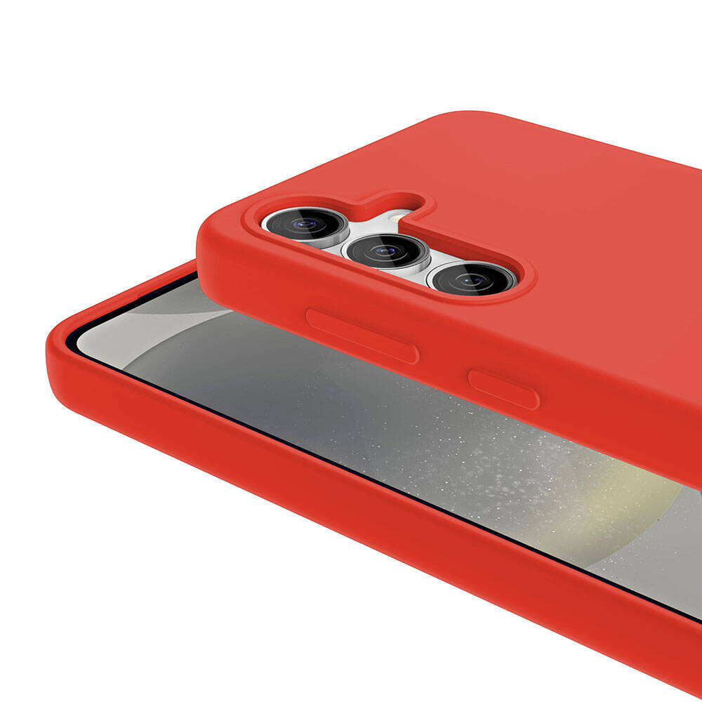 Galaxy S24 Case M-safe Charging Feature Liquid Technology Erasable Hard Zore Kiwi Cover Red
