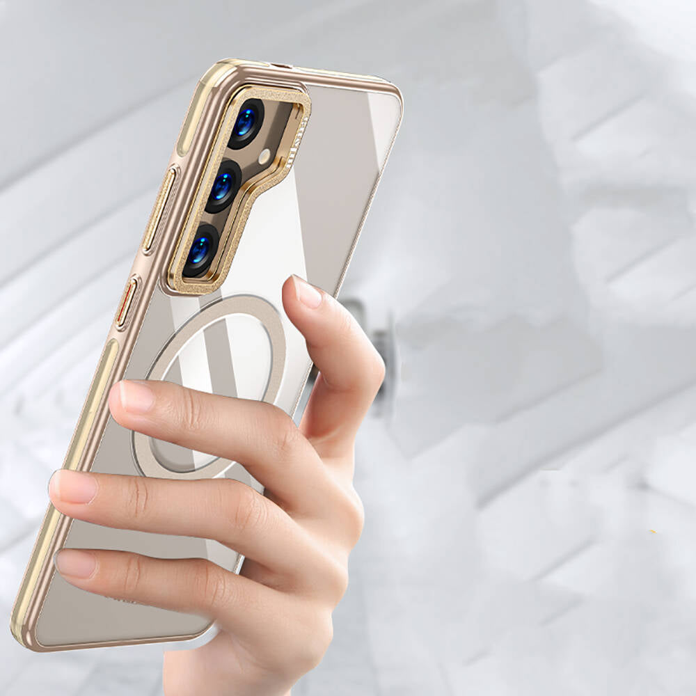 Galaxy S24 Kılıf M-safe Şarj Özellikli Wlons Standlı Efsane Kapak Siyah