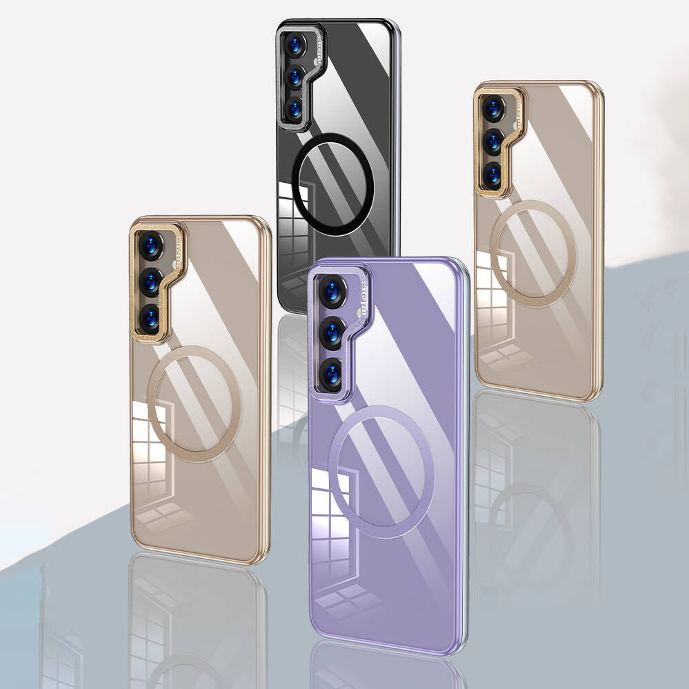 Galaxy S24 Case M-safe Charging Feature Wlons Stand Legendary Cover Gold