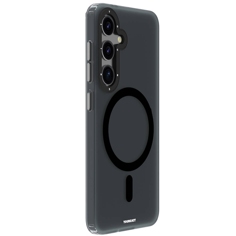 Galaxy S24 Case M-safe Charging Feature Youngkit Hidden Sand Series Cover Black