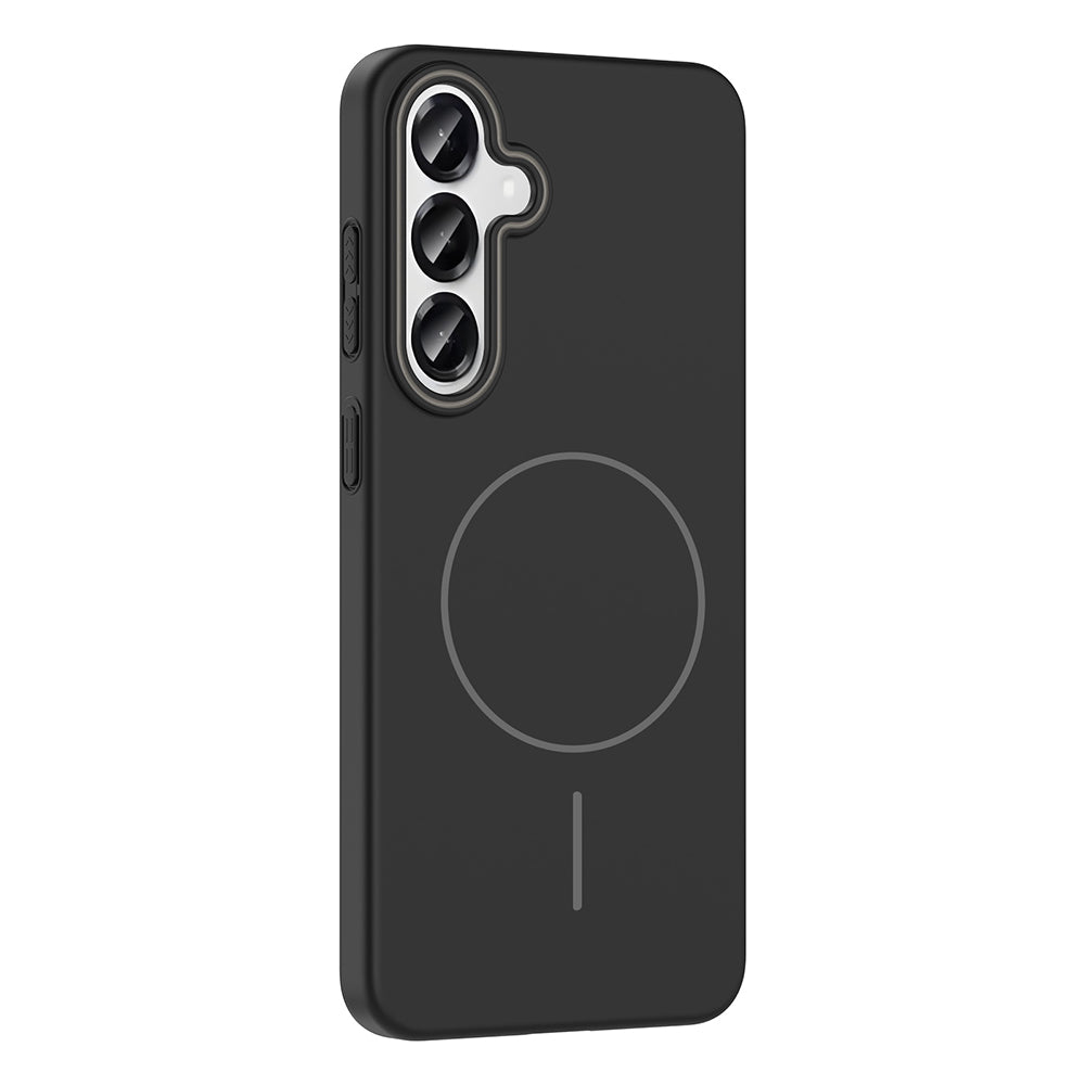 Galaxy S24 Case Zore Ruby Hard Cover Gray with M-safe Charging Feature