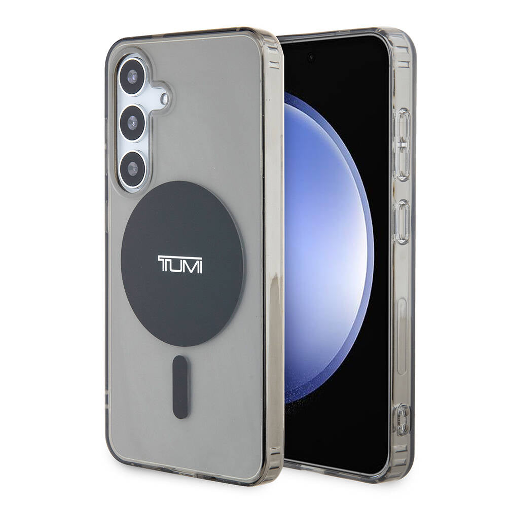 Galaxy S24 Case TUMI Original Licensed M-safe Charging Feature Airbag Cornered Transparent Plain Cover Black