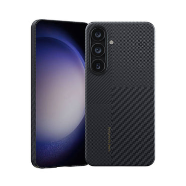 Galaxy S24 M-safe Şarj Özellikli Karbon Fiber Benks Montage ArmorAir Kevlar Kapak Siyah