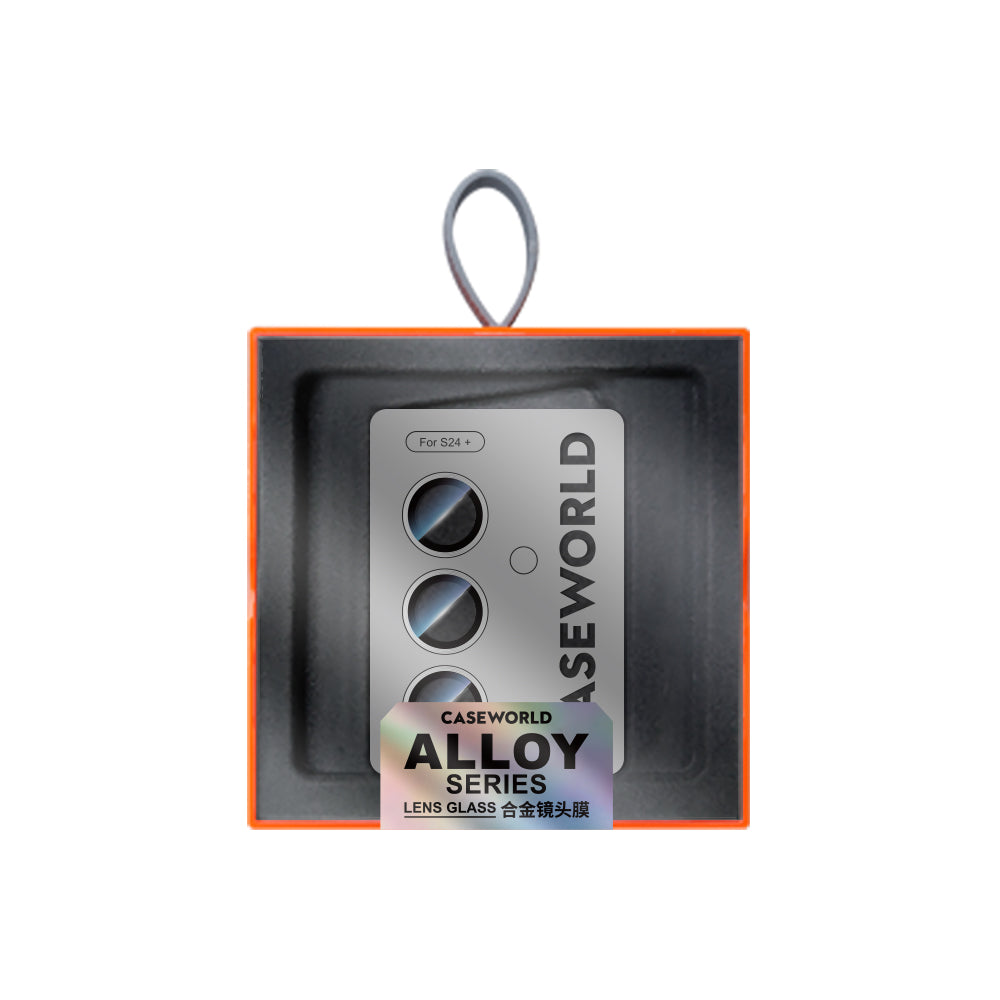 Galaxy S24 Plus CaseWorld Alloy Serisi Oleofobik Anti Reflective Kamera Lens Koruyucu Gümüş