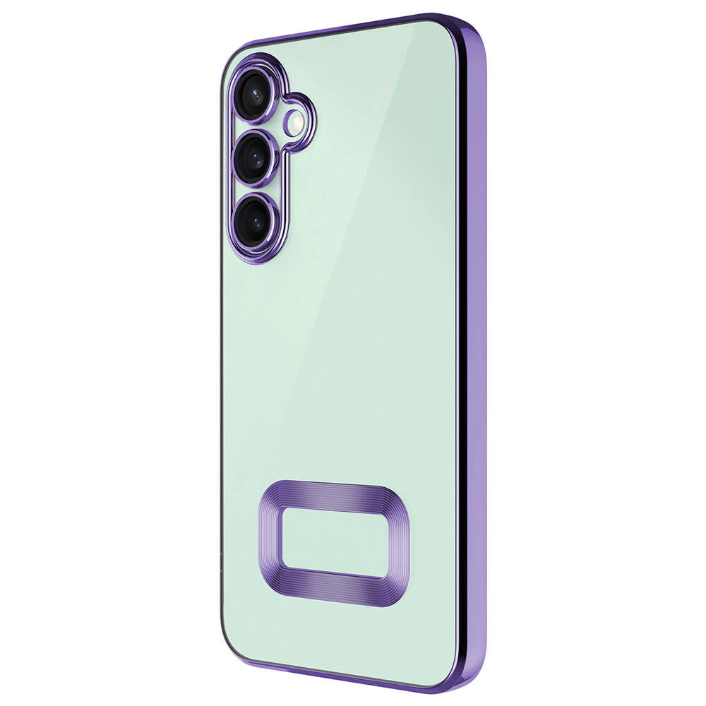 Galaxy S24 Plus Case Camera Protection Logo Showing Zore Omega Cover Silver