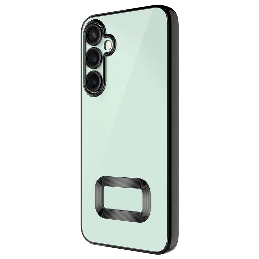 Galaxy S24 Plus Case Camera Protection Logo Showing Zore Omega Cover Silver