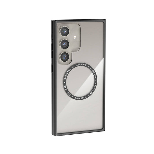 Galaxy S24 Plus Kılıf M-safe Şarj Özellikli Casebang Body Frame Kapak Siyah