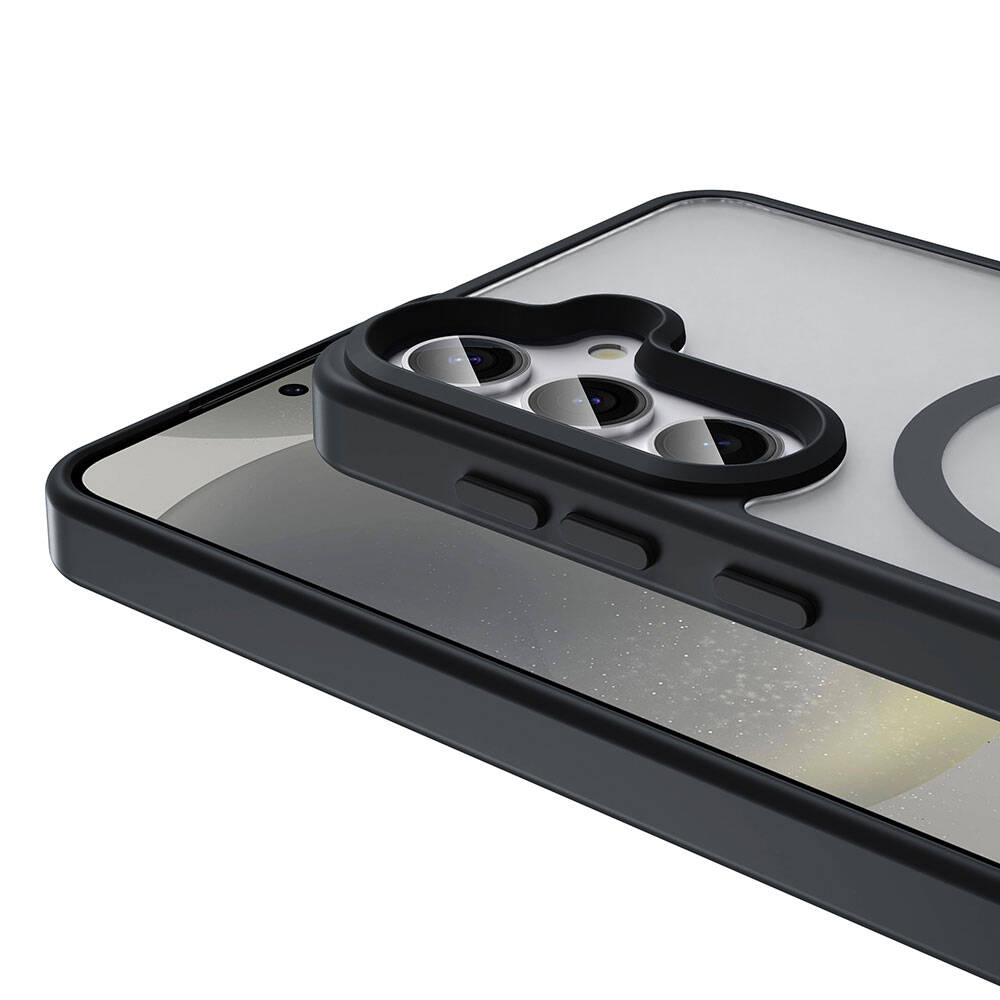 Galaxy S24 Plus Case M-safe Charging Feature Matte Back Surface Zore Sio Cover Gray