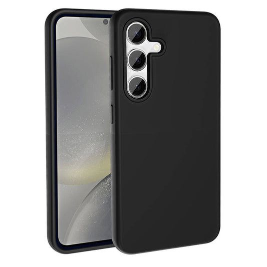 Galaxy S24 Plus Case with M-Safe Charging Feature, Liquid Technology, Erasable Hard Zore Kiwi Cover, Black