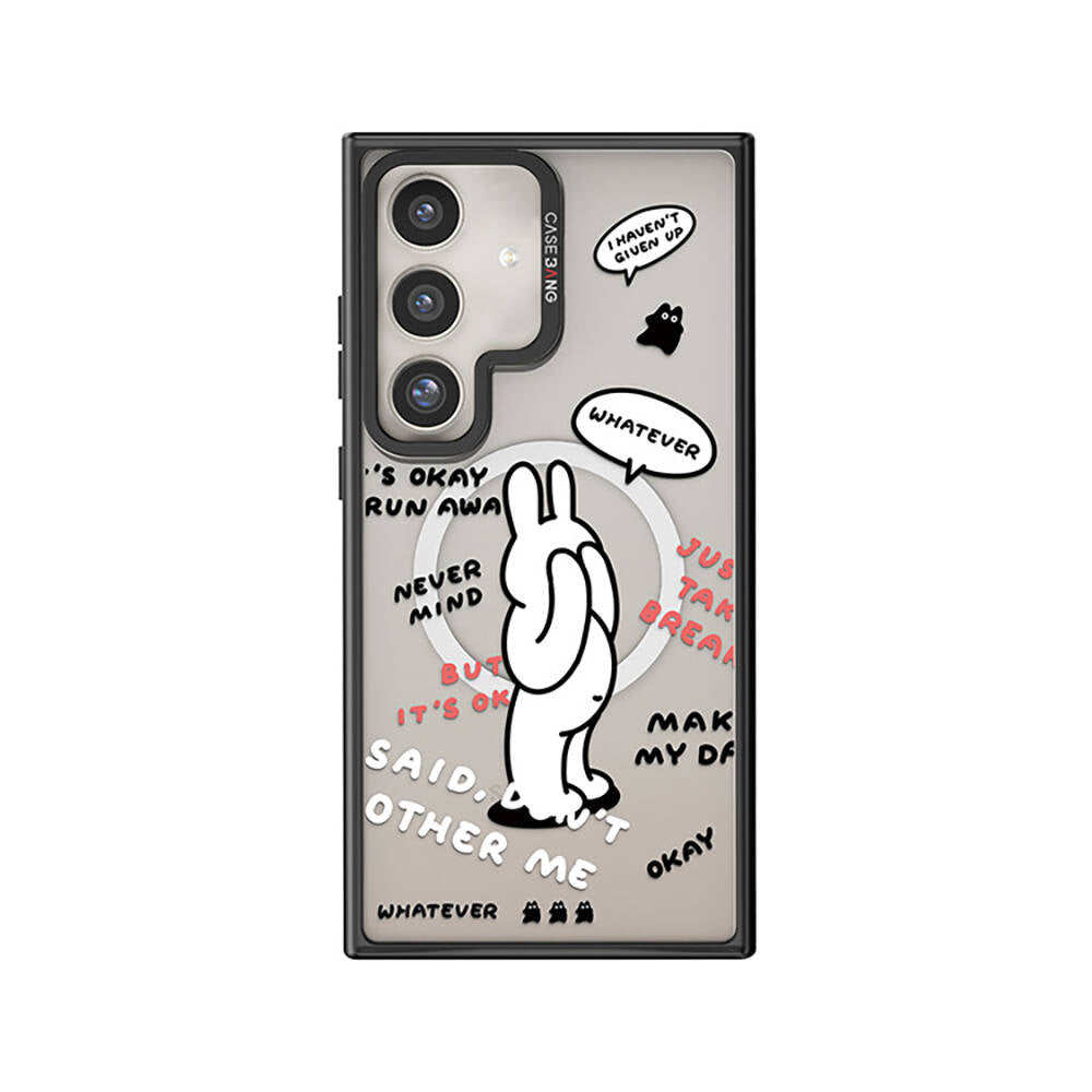 Galaxy S24 Plus M-safe Şarj Özellikli Casebang Chill Out Serisi Mıknatıslı Arka Panel Siyah