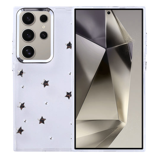 Galaxy S24 Ultra Case Airbag Design Glitter Transparent Zore Polar Star Cover